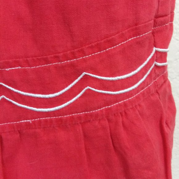 Anthro Fei 100% Linen Scallop Ruffle Hem Skirt M - Picture 6 of 7